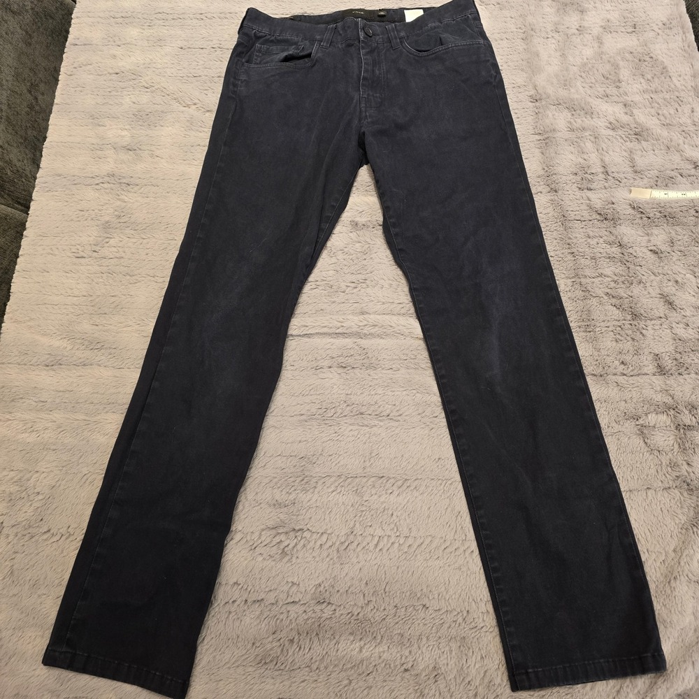 Vince Dylan Slim Fit Pants Mens 31 Navy Blue Italian Fabric Chinos 31x30